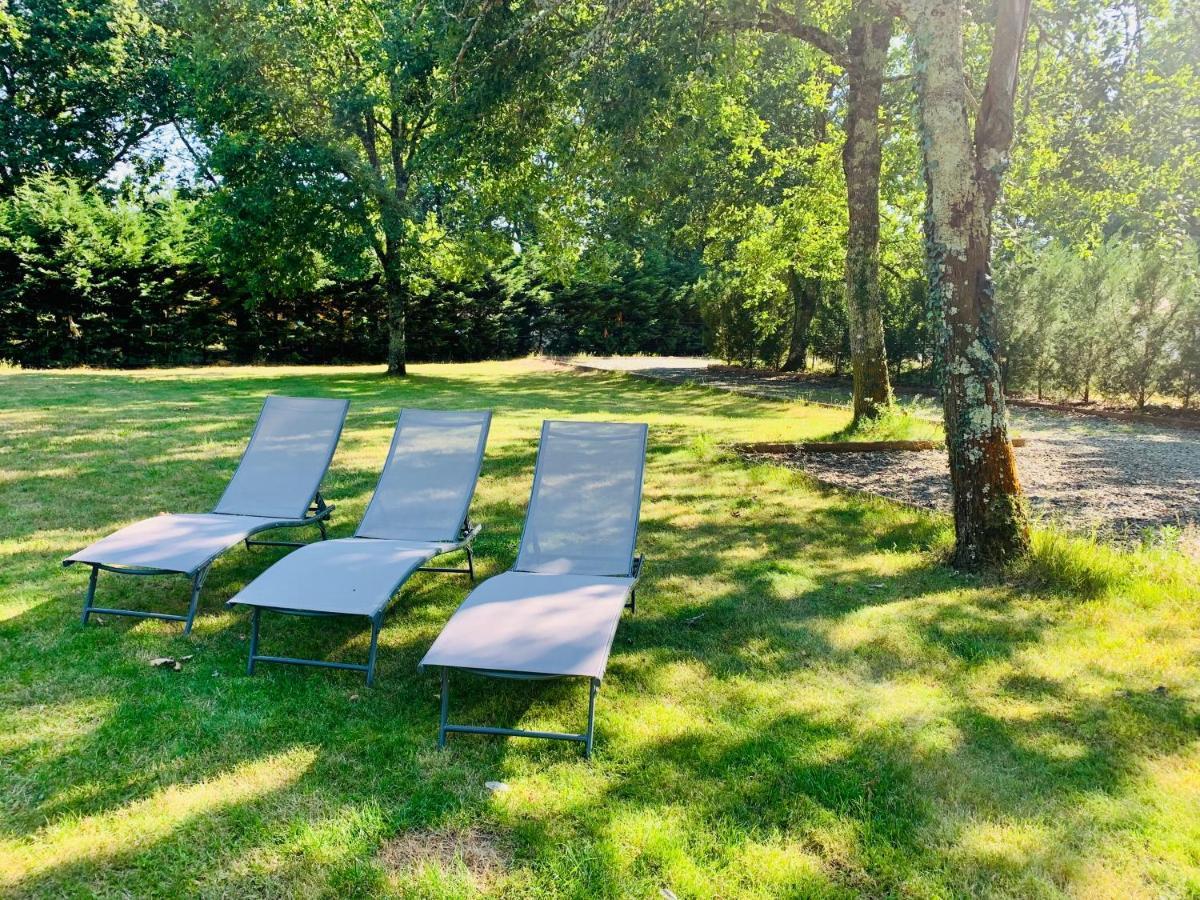 L Estanguet Maison Octogonale En Foret Rion-Des-Landes Exteriér fotografie